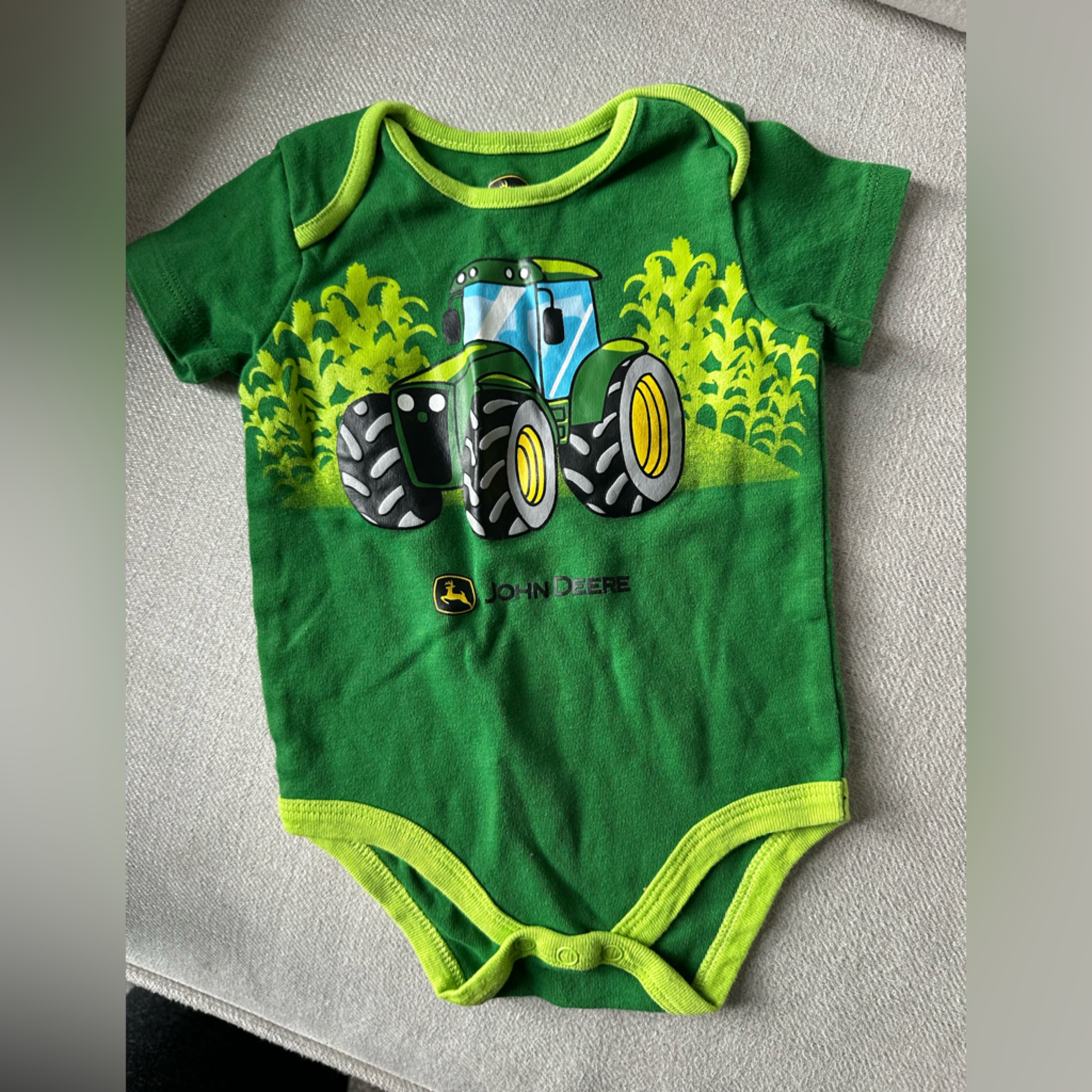 John Deere Green Infant Bodysuit